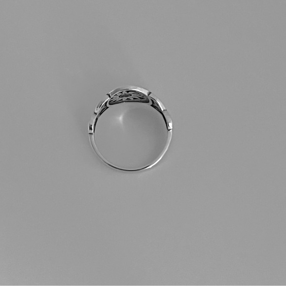 Sterling silver Celtic sun and moon ring, sun ring, moon ring, celtic ring - Picture 9 of 11